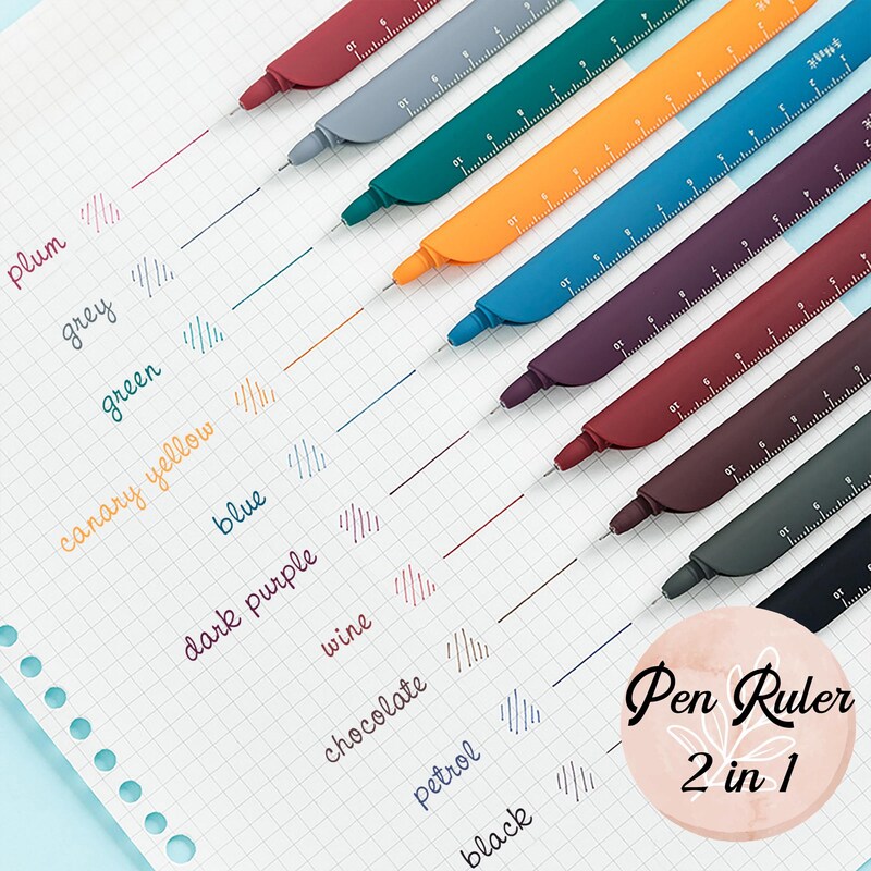 Pens With Ruler - Etsy UK