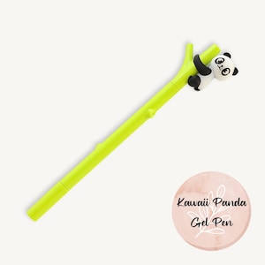 Niedlicher Panda Gelschreiber, Kawaii Stift, Schwarze Tinte, Schreibwaren Geschenk