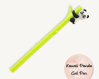 Kawaii Panda Gel Pen: Black Ink Stationery Gift