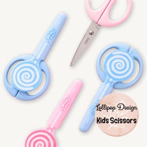 Knutselschaar voor kinderen, lollyontwerp, stompe punt, kinderveiligheidsschaar met dop, scrapbooking, tool voor het maken van kaarten