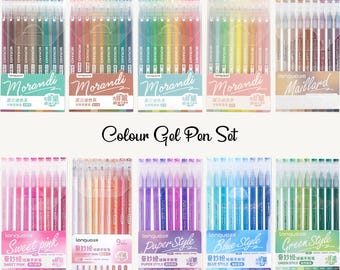 Gel Stifte Sets, Tagebuch Stifte, 0,5 mm Feinfeder, Stifte Set, Stifte Set, Geschenk für Schreibwaren