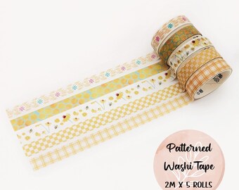 Juego de cintas washi de otoño, decoración de planificador de ambiente acogedor, scrapbooking de naturaleza, cinta decorativa,
