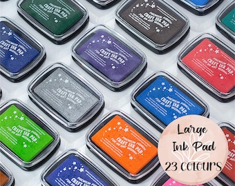 Large Ink Pad, 23 Vibrant Colours, Scrapbooking, Crafting, Stamping, Card Making