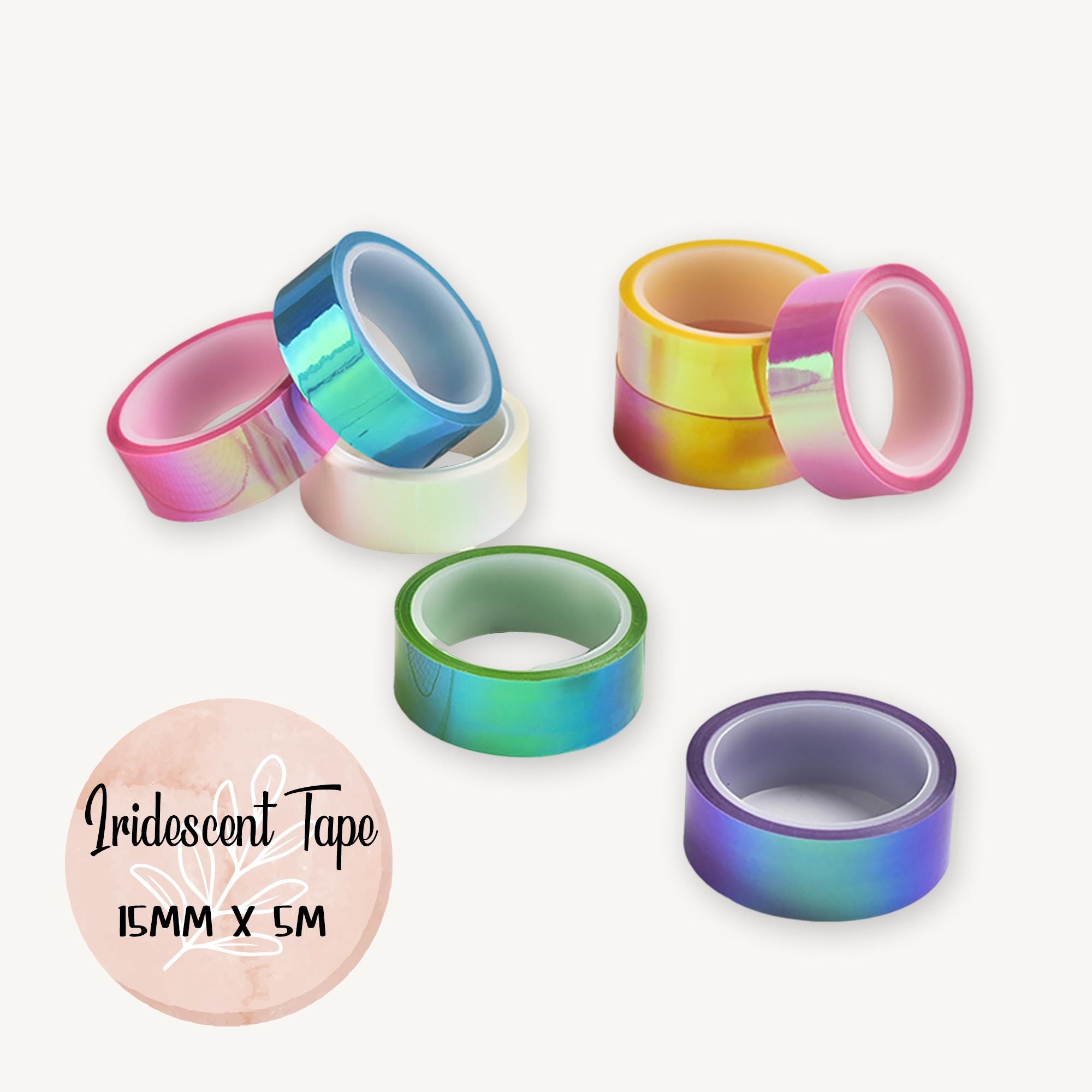 Set Di 12 Rotoli Nastro Washi Glitterato – 15 Mm X 2 Metri – Colori Macaron – Per Scrapbooking, Diario, Regali, Decorazioni Fai Da Te