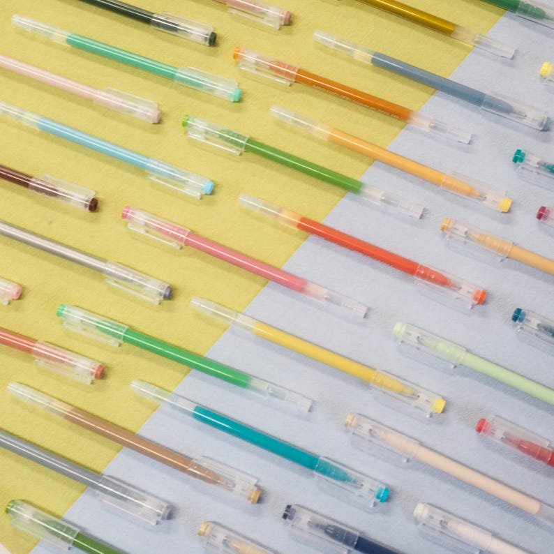 Colour Gel Pen Sets, Journal Planner Pens, Manga Drawing, 0.5mm Fine Nib, Stationery Gift image 4