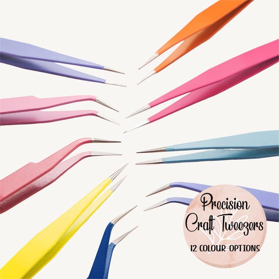 Precision Craft Tweezers, Sticker Tweezers, Scrapbooking, Journaling Tools