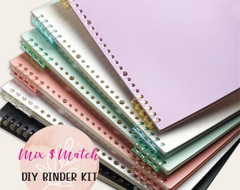DIY Notebook Ringbuch Kit: A4 A5 B5 Refill Papier & Cover