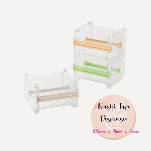 Washi-tapehouder, stapelbaar, alles-in-één houder, houder voor washitapesnijder