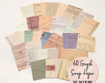 Vintage Ephemera Paper Pack: Retro Scrapbook Collage Supplies