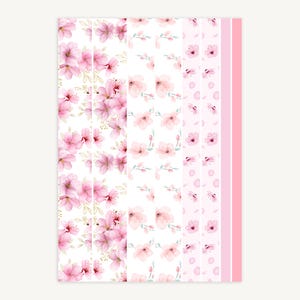 Rosa Kirschblüten Washi Streifen Aufkleber, Kirschblüten Design Planner Bordüre, Journal Dekor Aufkleber, Scrapbooking, dekoratives Klebeband