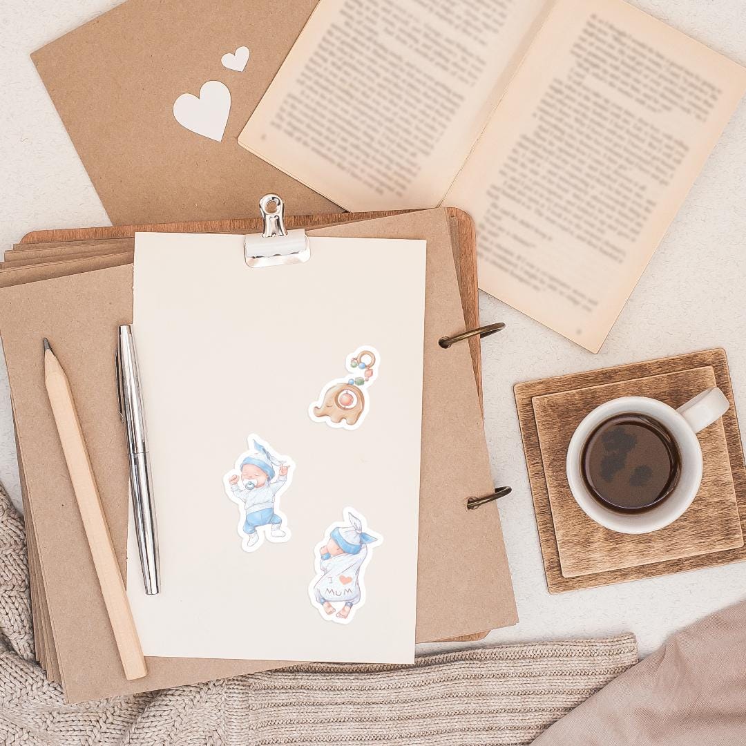 New Baby Boy Toppers - Self Adhesive Greeting Card Craft Ebellishent - View #13