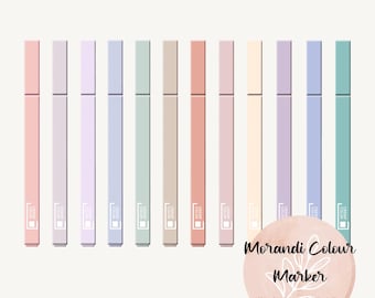 Stylos marqueurs surligneurs Morandi, teinte rétro, à l'unité ou lot de 6, séchage rapide, stylo journal, fournitures de scrapbooking