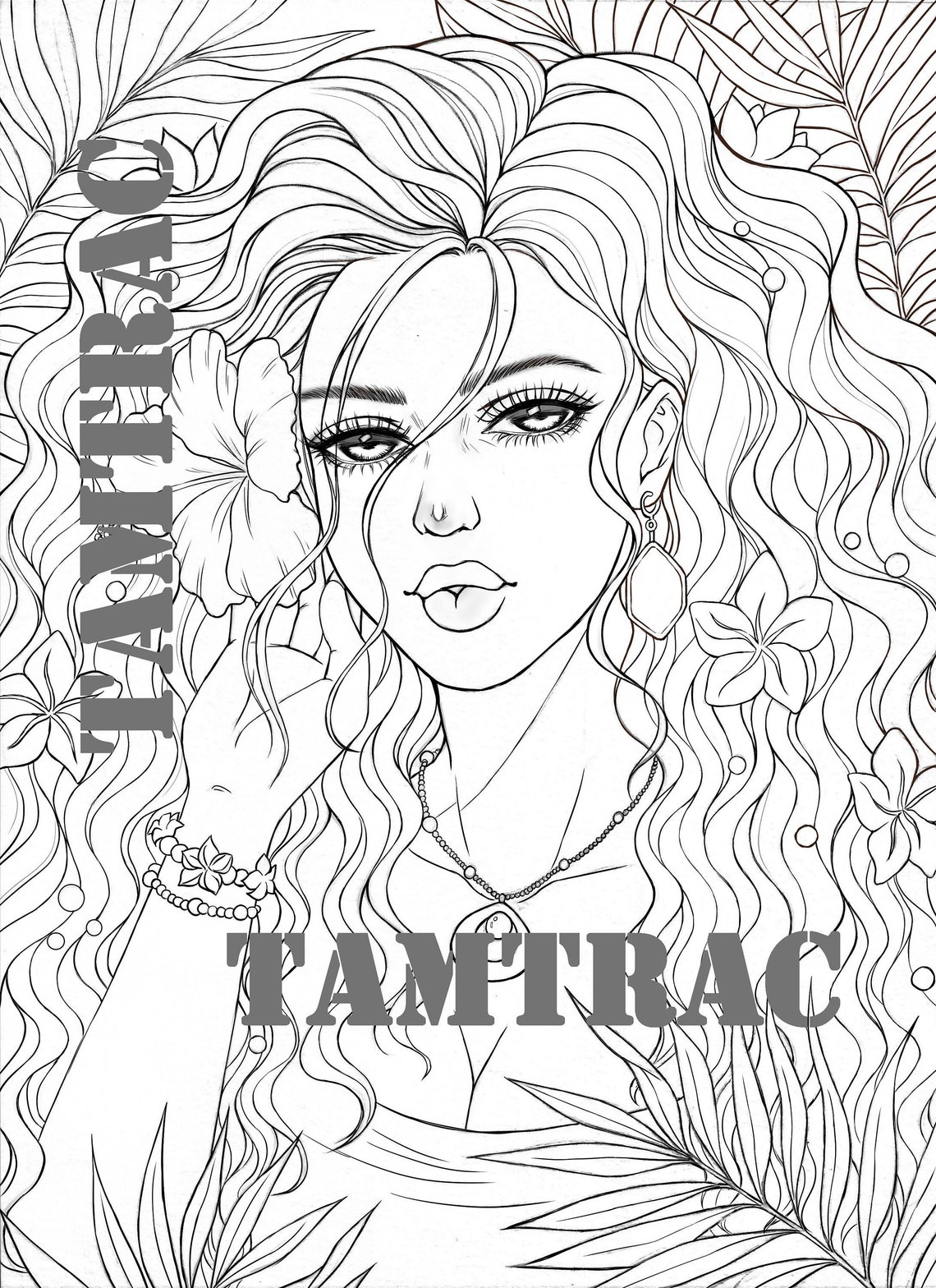 Coloring Page A4 Printable Adult Tattoo Colouring Pages Book Instant ...