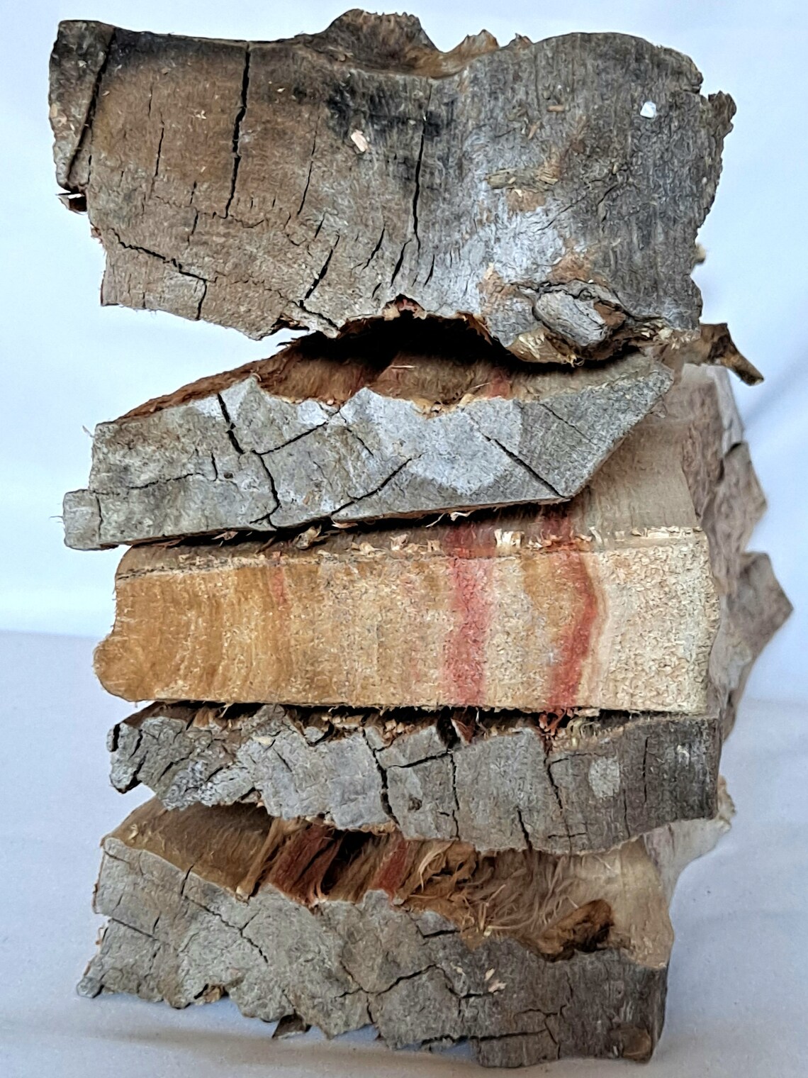 Flamed Box Elder Wood 5 Pieces RedStreaked Candied Livecut Etsy