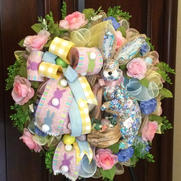 Easter Bunny Wreaths Etsy