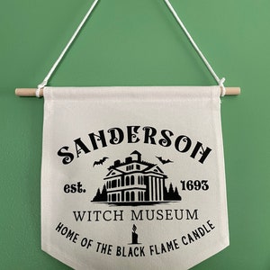 Sanderson Witch Museum Banner|  spooky banner
