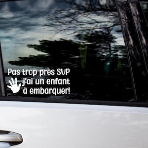 Car decal not too close please