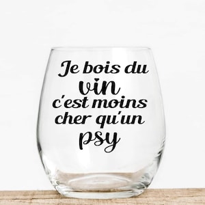Je bois du vin