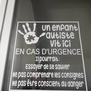An autistic child / in case of emergency / ASD