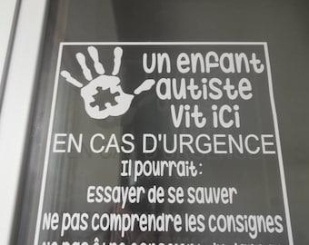 An autistic child / in case of emergency / ASD