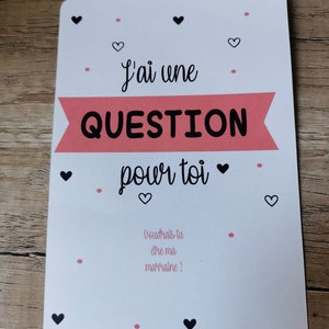 Carte à gratter marraine/parrain