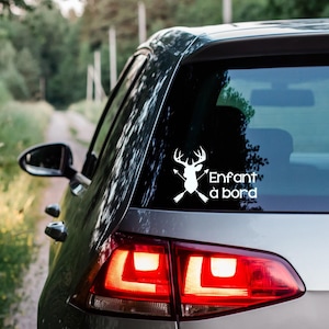 Car decal, child on board decal, car decal, vinyl