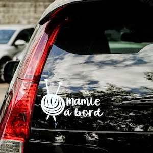 Grandma on board, car decal