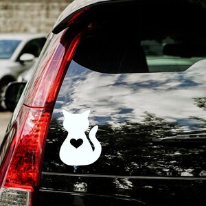 Cat decal , decalque chat