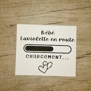 Pregnancy announcement card