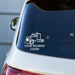 Future trucker, trucker, car decal