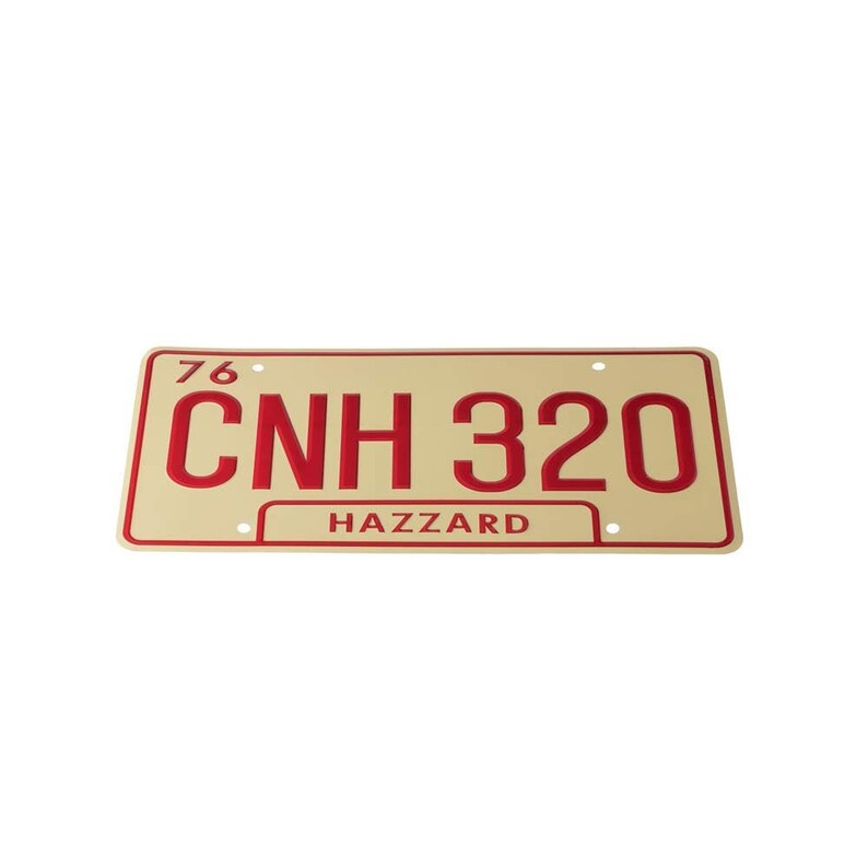 Movie Prop CNH 3201969 Dodge Charger Replica Prop Metal Stamped Plate
