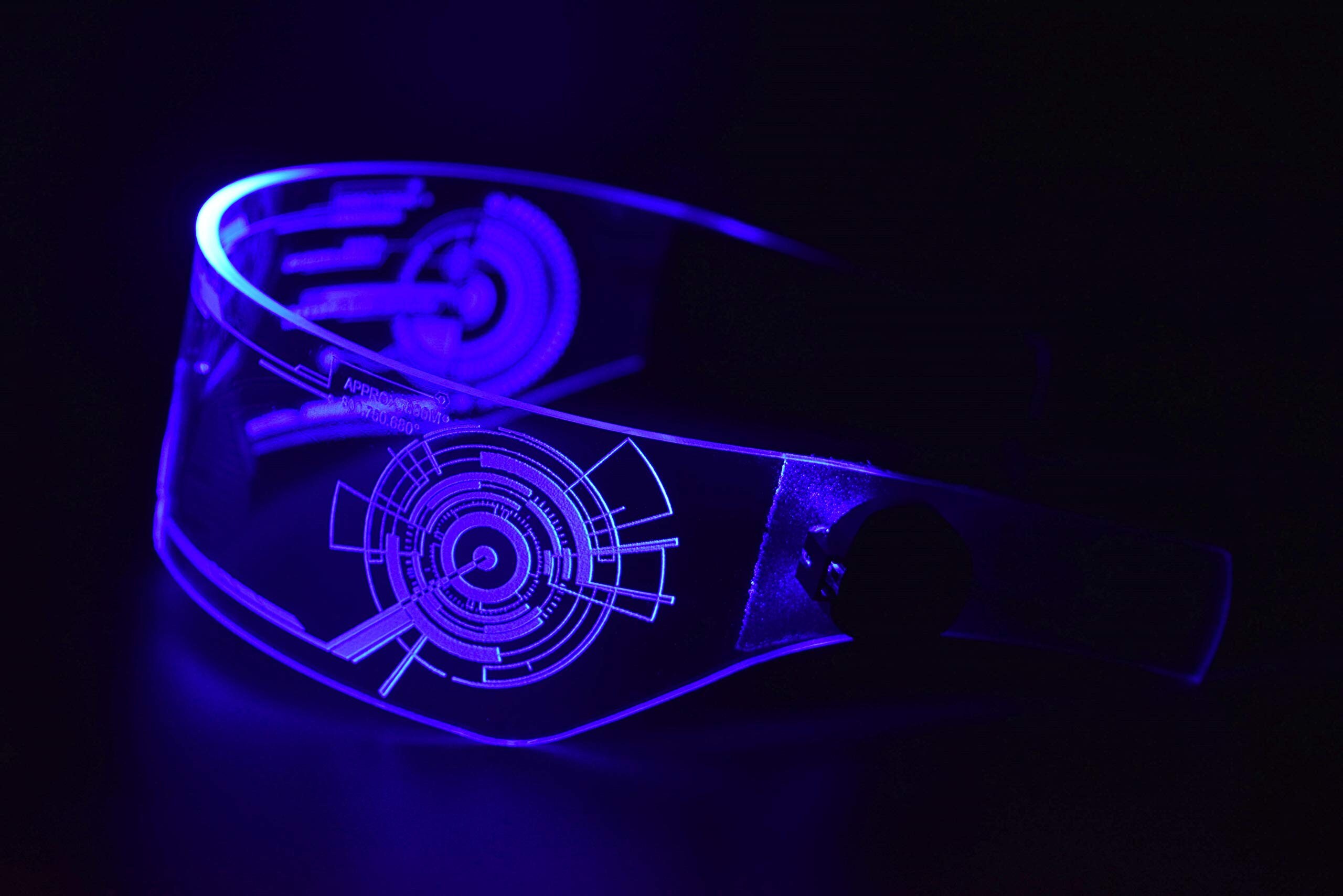 Cyberpunk LED Visor Glasses Perfect For Cosplay and Etsy