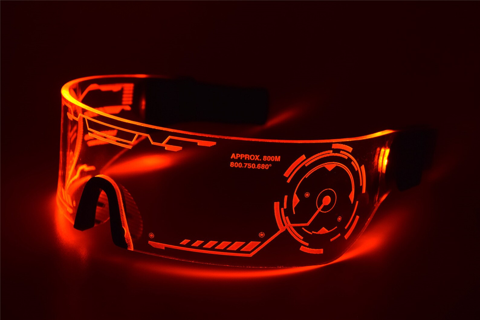Cyberpunk LED Visor Glasses Perfect for Cosplay and Etsy