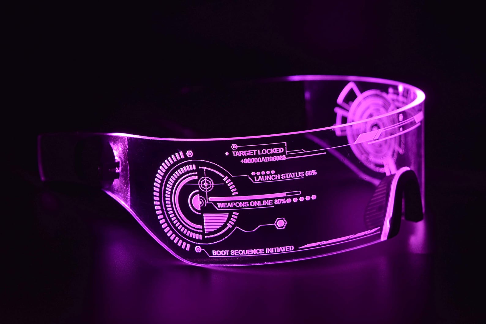 Cyberpunk LED Visor Glasses Perfect For Cosplay and Etsy