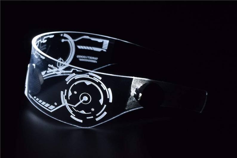 White Blade Runner LED Visor Glasses Perfect For Cosplay and Etsy