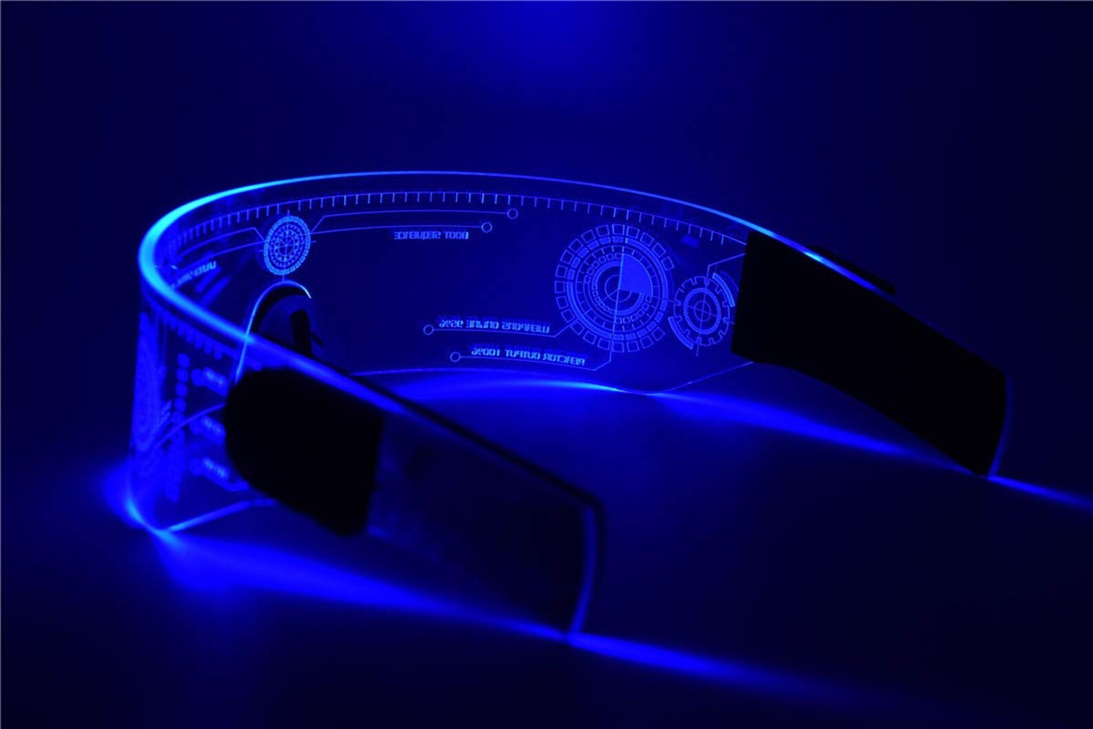 Cyberpunk LED Visor Glasses Perfect for Cosplay and Etsy