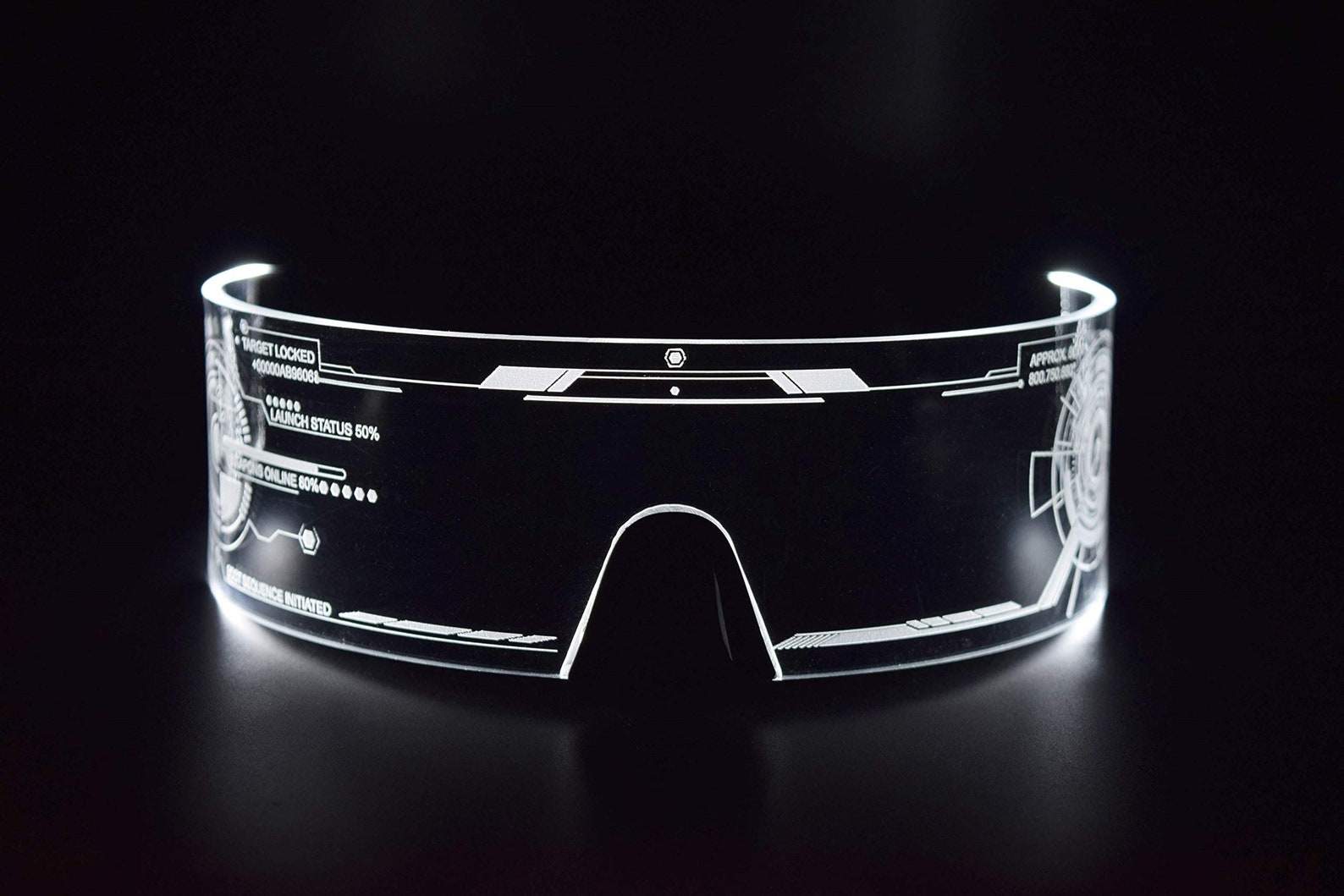 Cyberpunk LED Visor Glasses Perfect For Cosplay and Etsy