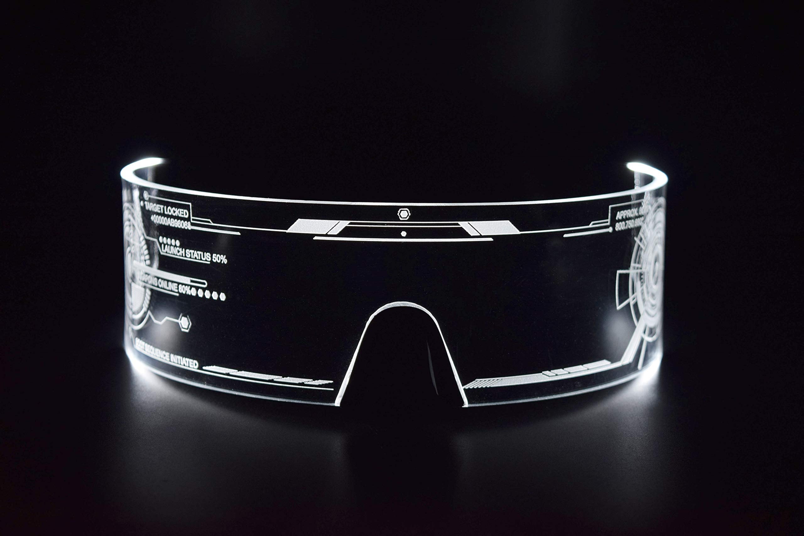 Cyberpunk LED Visor Glasses Perfect For Cosplay and Etsy