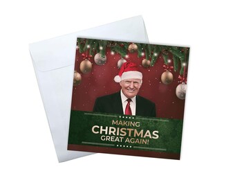 Trump 2022 Christmas Card Trump Christmas Card | Etsy Uk