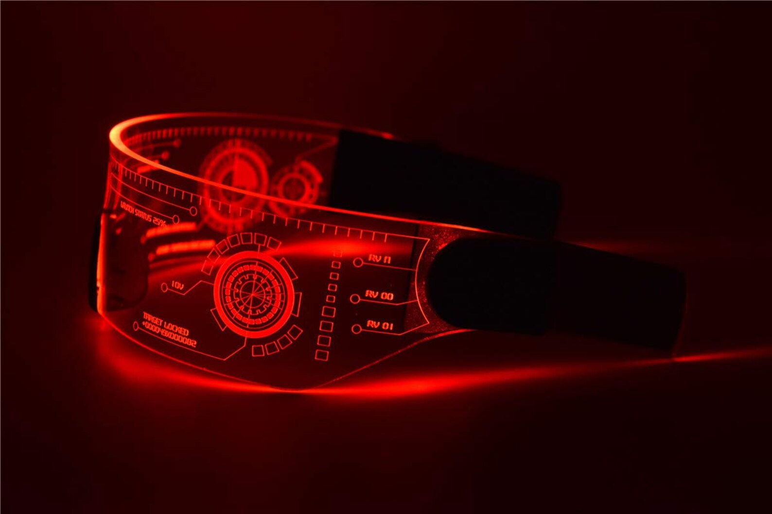 Cyberpunk LED Visor Glasses Perfect for Cosplay and Etsy UK