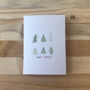 O Christmas Tree Greeting Card - Christmas card, modern Holiday card