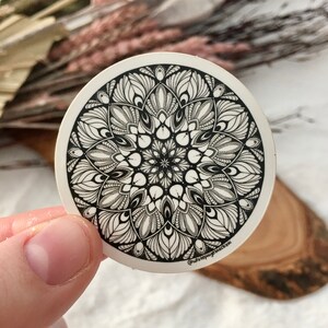 Melanie Mandala Vinyl Sticker, Mini Water Bottle Stickers, Mini Stickers, Stanley Stickers