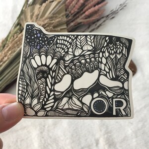Oregon State Sticker, State Stickers, Upper Left Sticker, PNW Sticker, Oregon Decal, Vinyl Sticker, Vinyl Decal, Car Decal, Laptop Decal