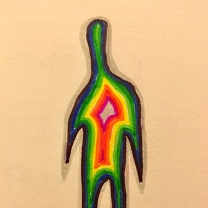 original de la obra de arte de la pluma - termografía