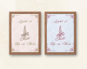 Vintage Bathroom Art Print Set: Quote Wall Art (Digital Download