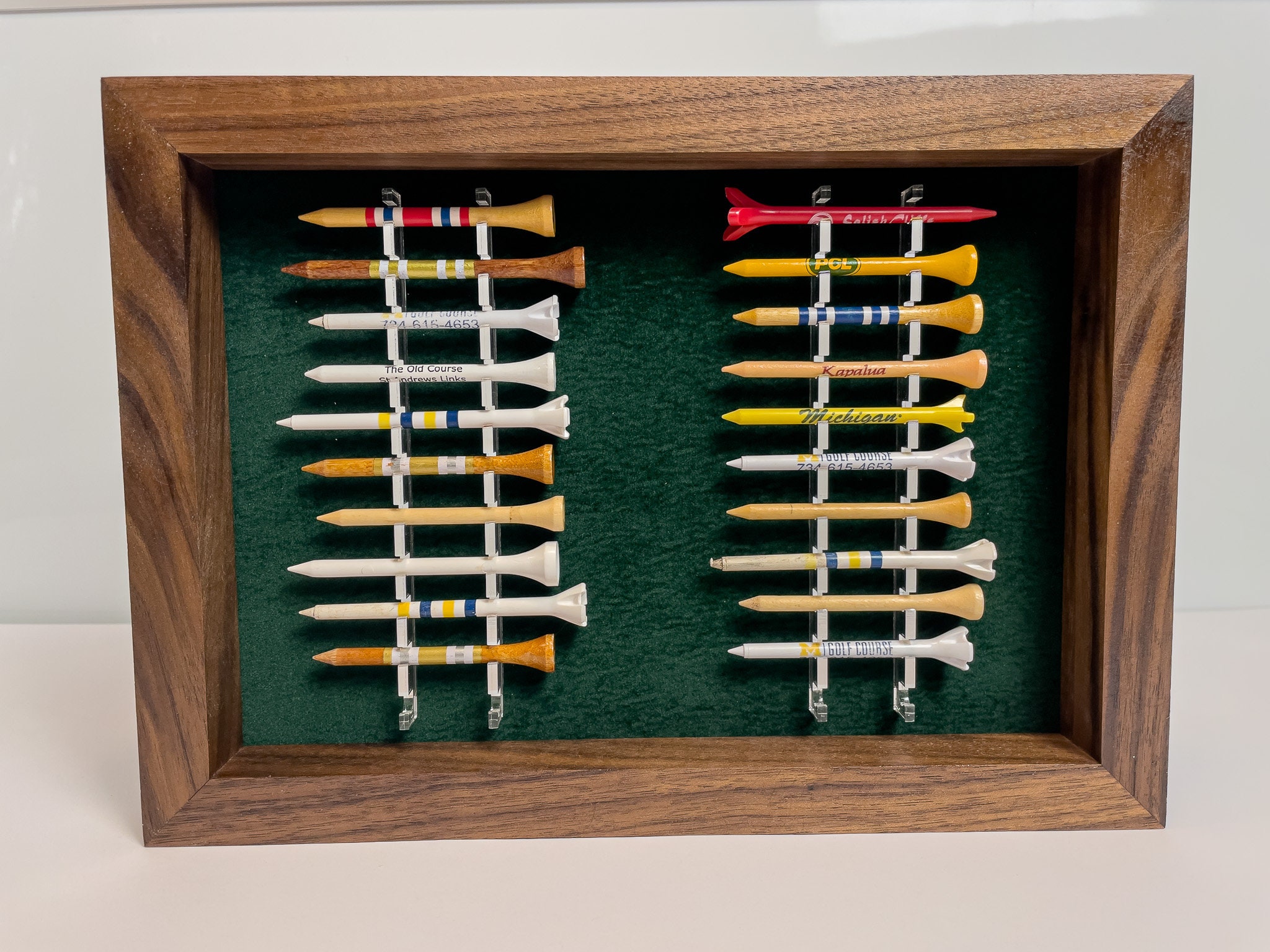 Walnut Golf Tee Display WATG Golf Gift Golf Decor Golfer Gift Souvenir