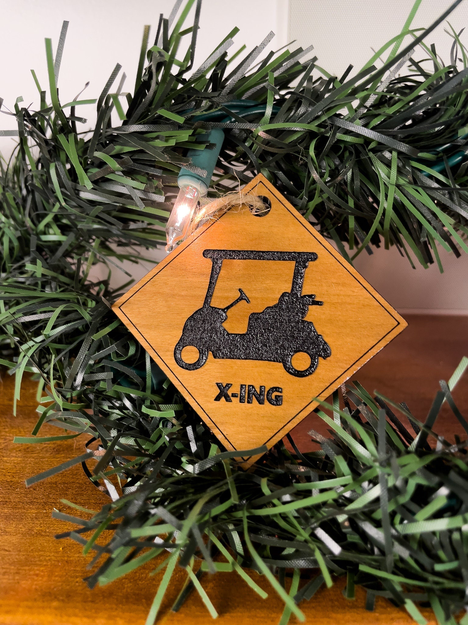 Golf Themed Ornaments Golf Ball Golf Cart Christmas Tree Etsy