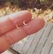 Crescent Moon Stud Earrings. Hypoallergenic Minimalist Dainty Gifts for Girls, Birthday, Gift for mom, Small Tiny Studs Silver 14k Earring