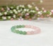 Rose Quartz & Jade Beaded mala healing Bracelets - A perfect Gift for Girlfriend, Bridesmaid, Teacher, Bridal Party Gift 