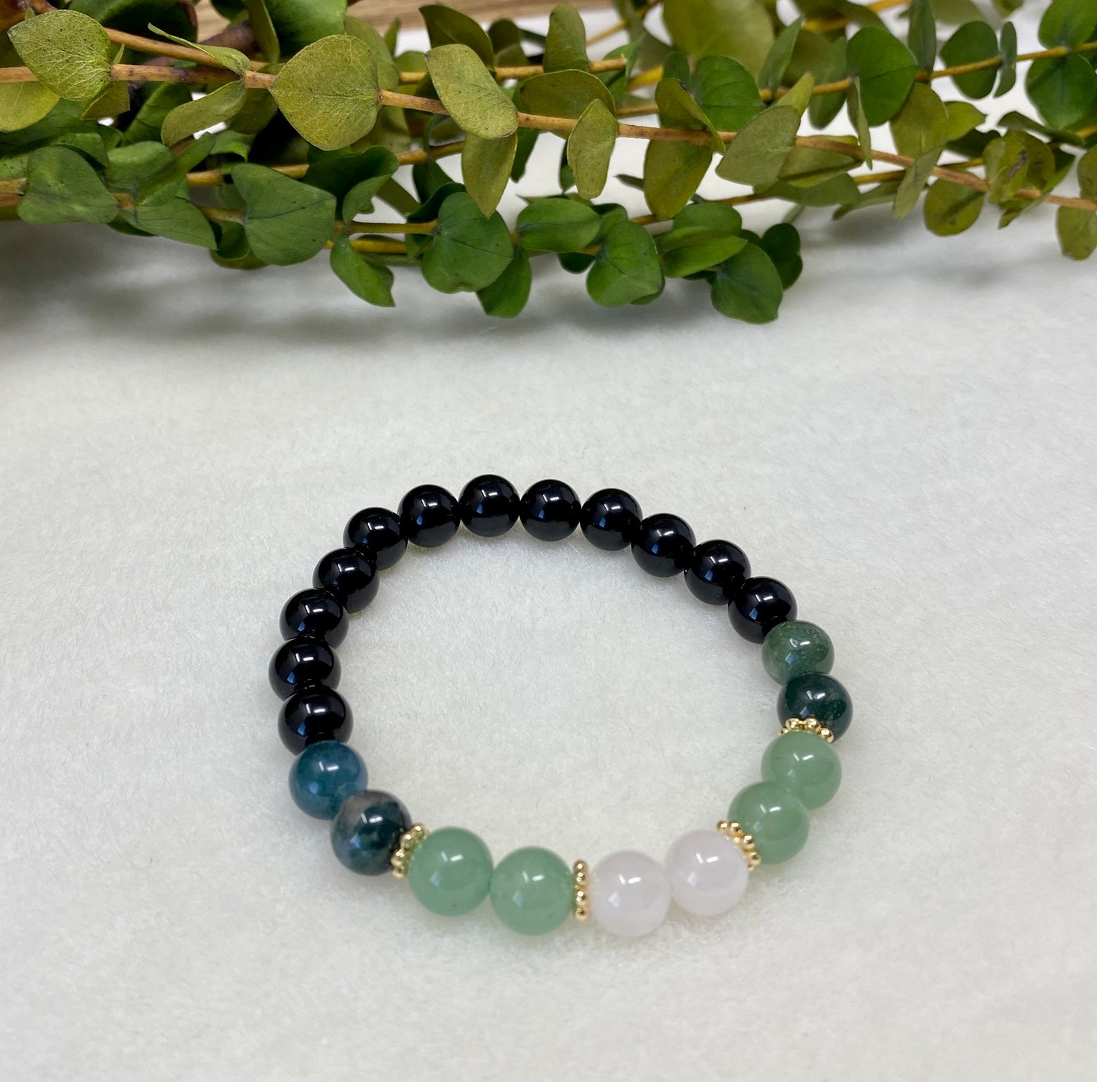 Prosperity Bracelet, Money & Good Luck Beaded Stone Bracelet, Abundance
